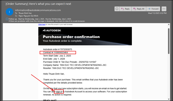 Quy trình quản lý User - Assign License Autodesk (Cập nhật 07/2025)